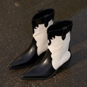 Calf skin Cowboy boots